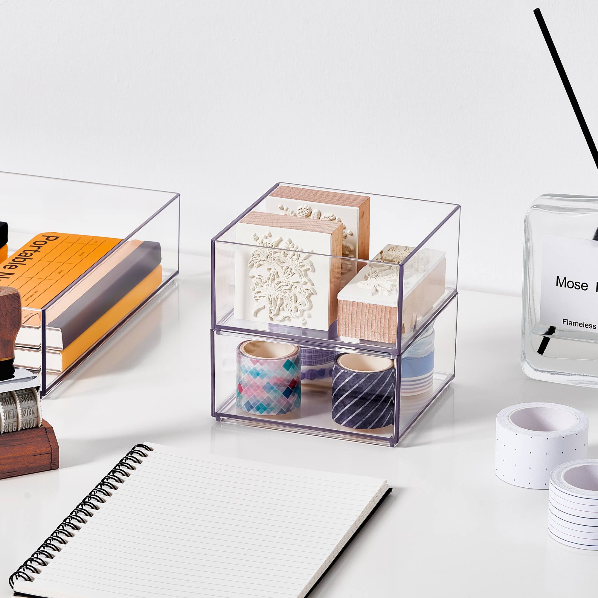 4" x 4" Clear Stacking Storage Tray by Simply Tidy™